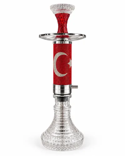Türk Bayrak Desenli Nargile Takımı