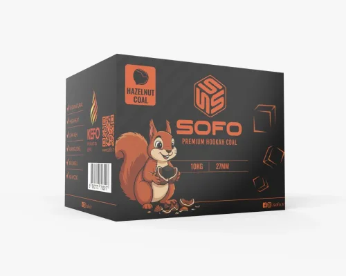 Sofo Fındık Kabuğu Kömürü 27 mm 10 Kg